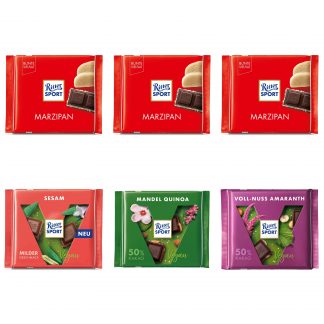 Alternative végane au chocolat Ritter Sport Vegan Mix