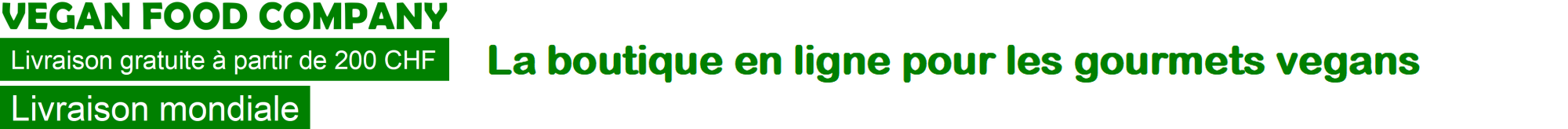 VEGAN FOOD COMPANY La boutique en ligne pour les gourmets végans